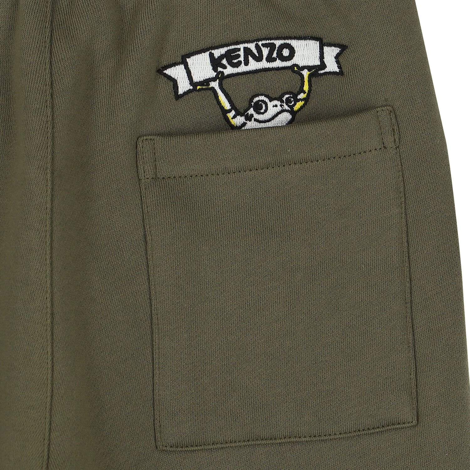 Boys Green Logo & Frog Joggers, 1, hi-res